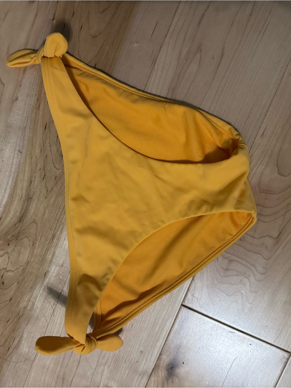 Hollister orange Bikini Bottom with Metal Logo Tag
